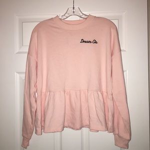 NWT Planet Gold Ruffle Bottom Top Medium